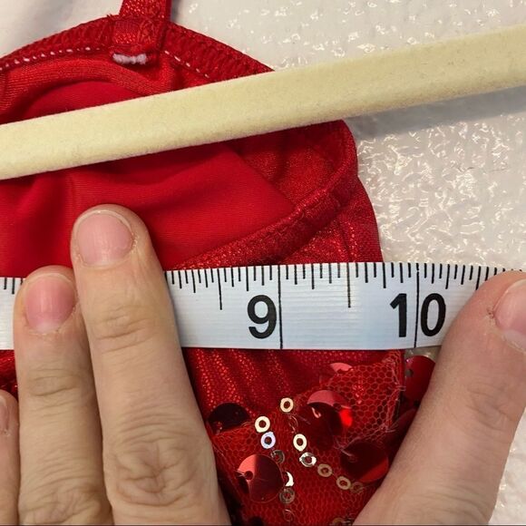 Weissman Dance costume Red tutu ballet jazz dress leotard 6150 small child SC 6 - Picture 9 of 13